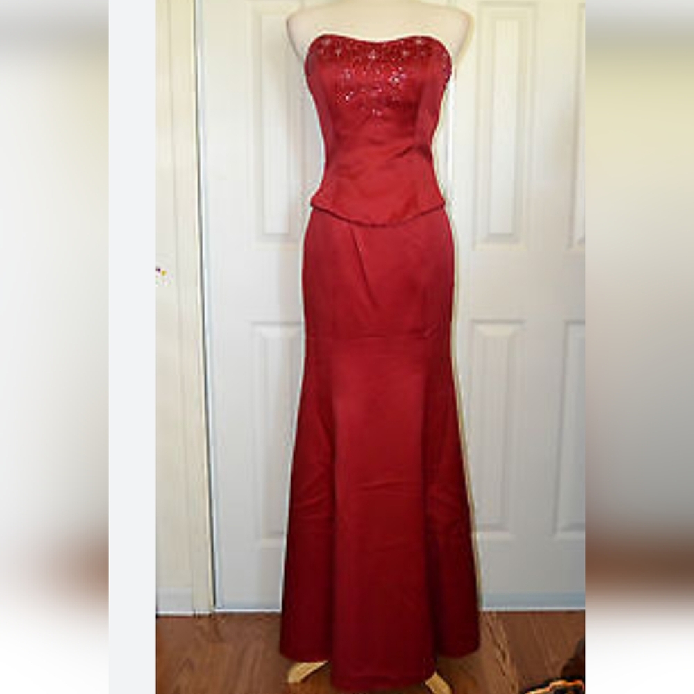RAYLIA DEEP RED 3 PIECE Holidays dress DRESS